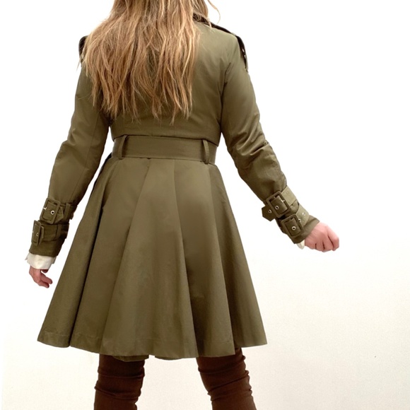 Double Breasted Princess Coat Trench Coat - Picture 5 of 5